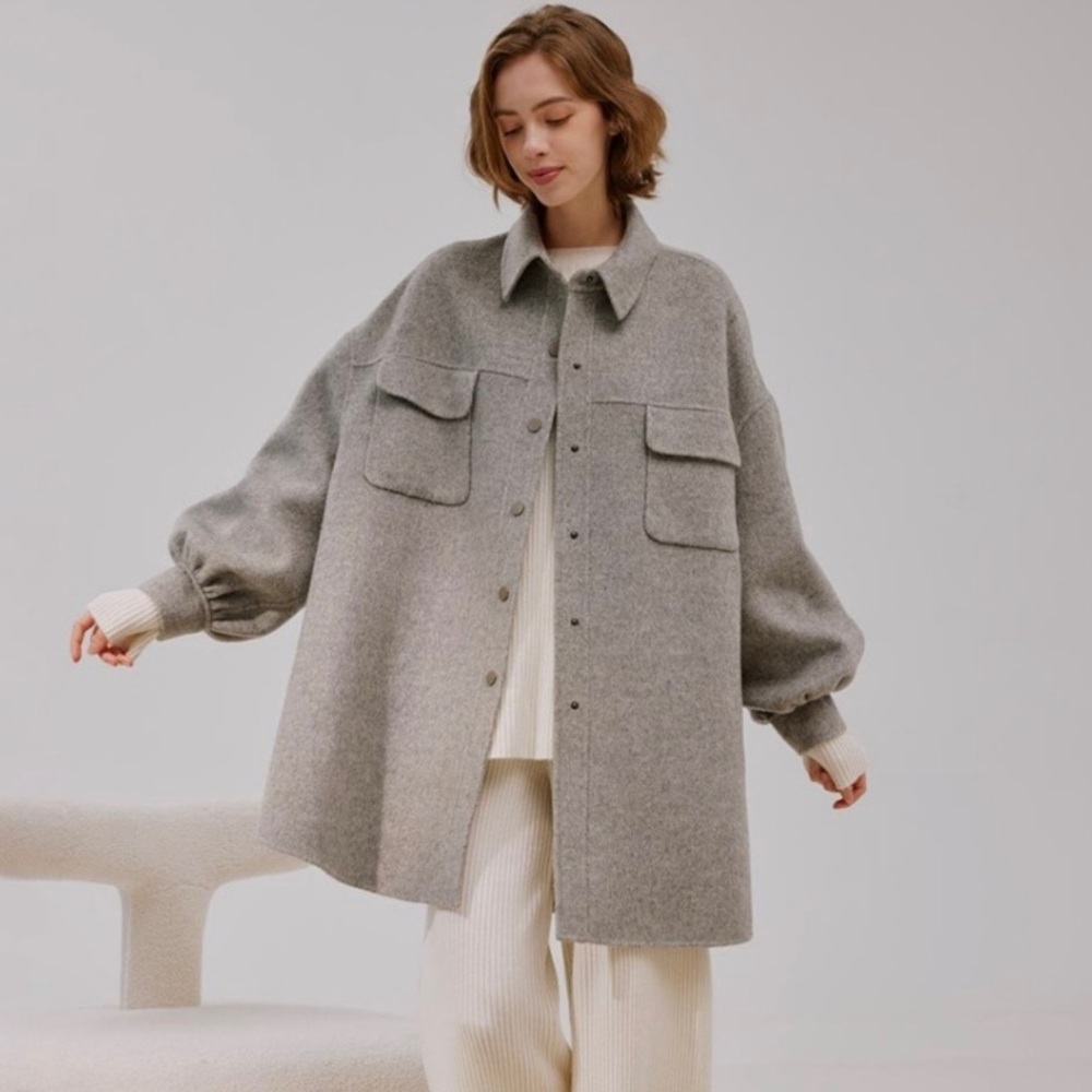 Nap Loungewear Wool Alpaca Blend Oversized Coat